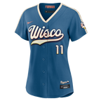 Jackson Chourio Milwaukee Brewers Nike Women's 2026 City Connect Stadium Jersey - Mineral Blue