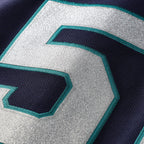 Ichiro Suzuki Seattle Mariners Mitchell & Ness 2006 Cooperstown Mesh Batting Practice Button-Up Jersey - Navy