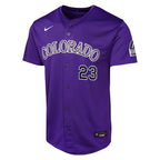 Kris Bryant Colorado Rockies Nike Youth Alternate Limited Player Jersey - Purple