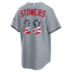 Kyle Stowers Miami Marlins Nike USA 250 Fourth of July Road Stadium Jersey - Gray